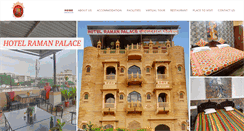 Desktop Screenshot of hotelramanpalace.com